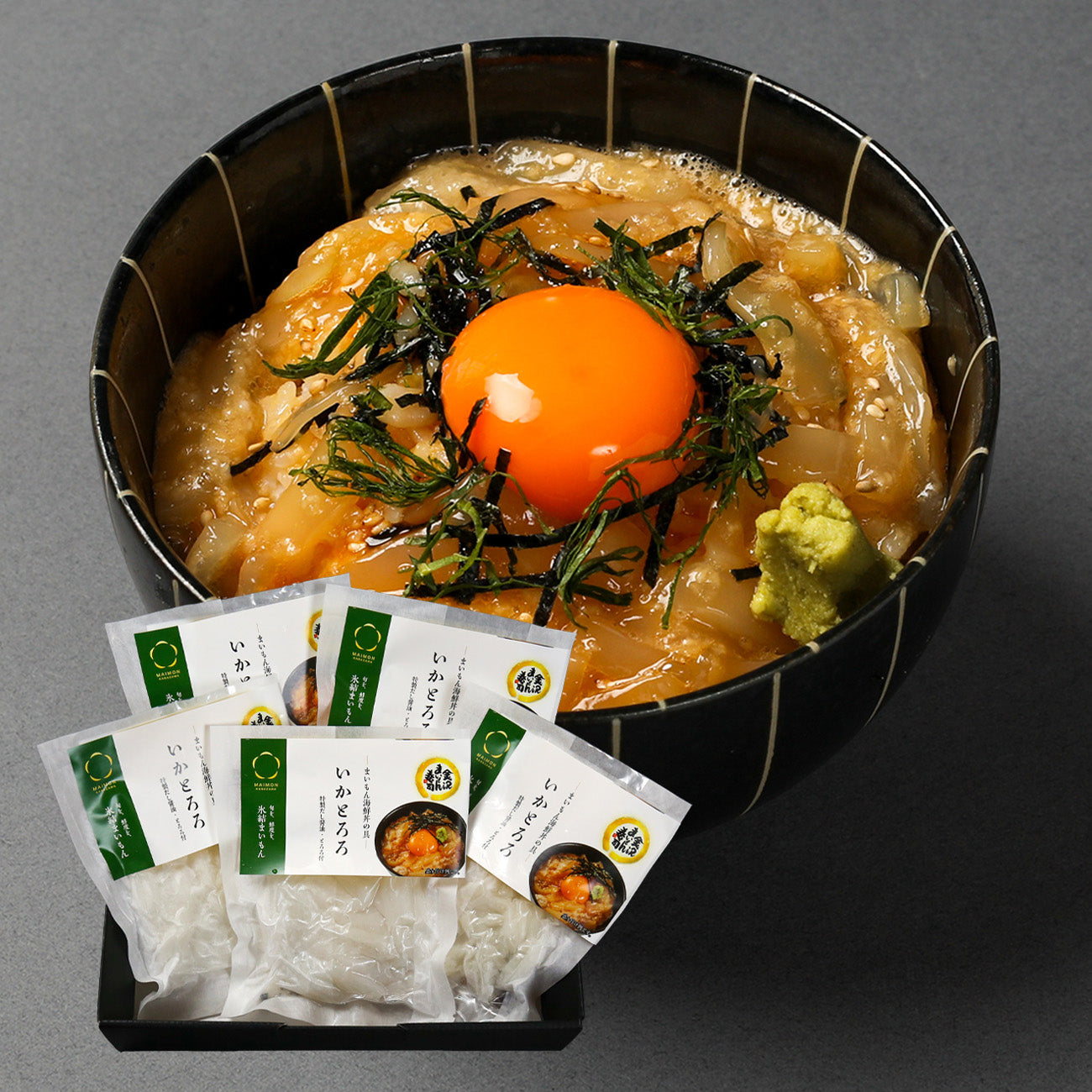 海鮮丼の具 いかとろろ（5個セット） – maimon-shop