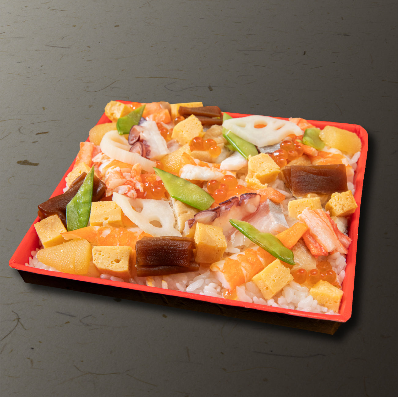 彩ちらし＆迎春紅白握り（金沢の醤油付き）セット　※1月15日より順次発送